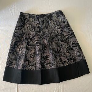 ANN TAYLOR A-Line Shirt, Black w/White Stitch 4